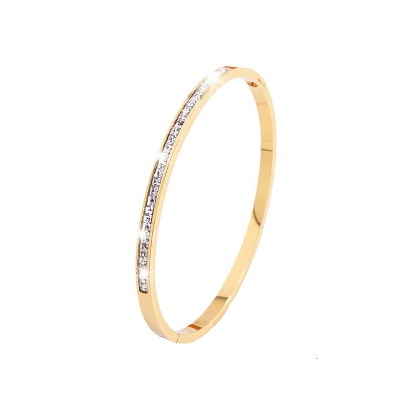 Luxury Brand Designer Jewelry Non-Fading Titanium Steel Bracelet For Women, High-End Fashion Versatile Best Friend Silver Bracelet, Shower Safe Stainl