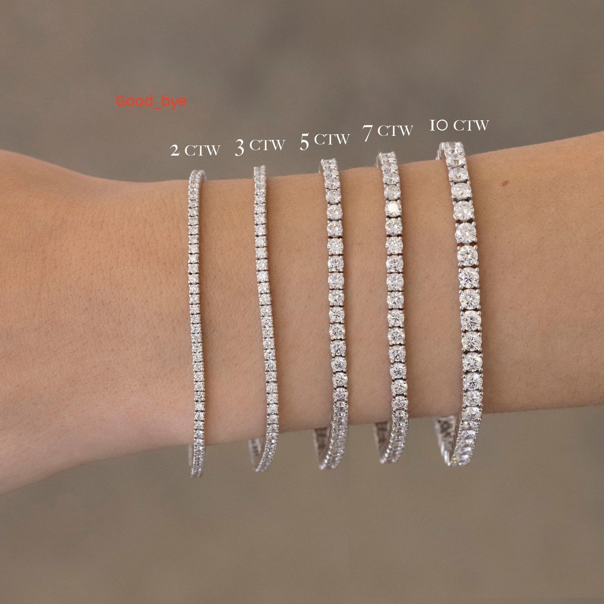 QUEENSUN 18K White Gold1-5 Carats DE VVS IGI Lab Grown Diamond Jewelry Chilled Hip-hop Jewelry Tennis Chain Bracelet