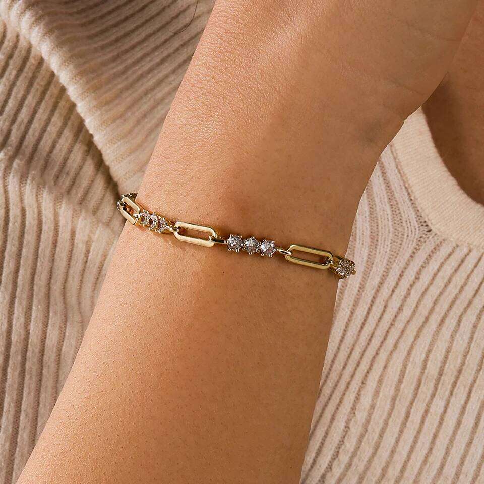 ZAKOL 3pcs Stainless Steel Bracelet Bangles Inlaid Round Zircon Shiny CZ Bracelets Daily Accessories for Women Men