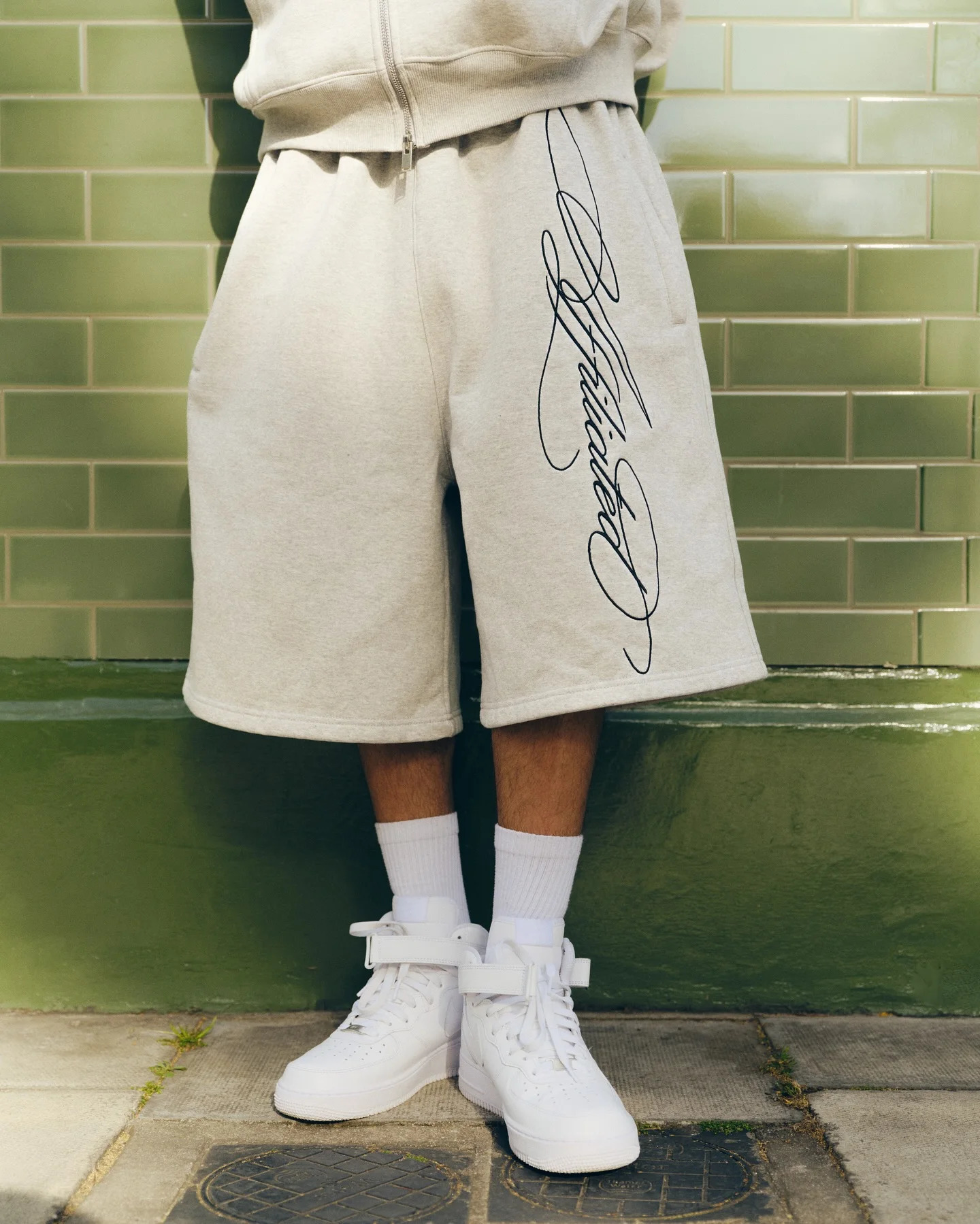 Y2k Retro Jogging Shorts Signature Embroidery Men Women Sweatpants Harajuku Hip Hop Streetwear Unisex Baggy Casual Pants 251223