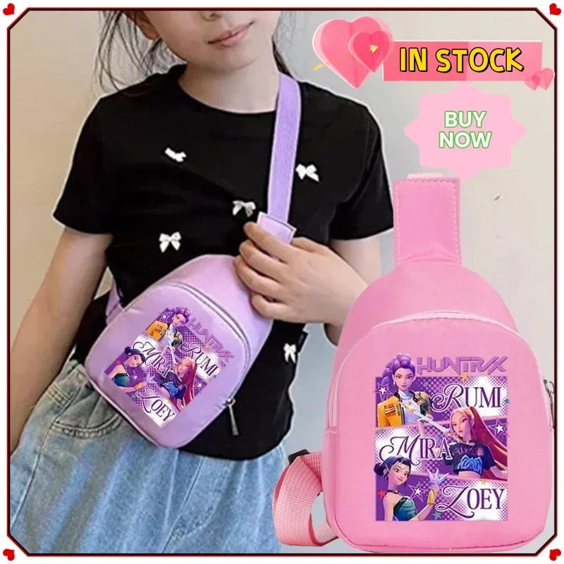 2026 Children Gifts Arrival Exclusive K-Pop Demon Hunters Kids Chest Bag - Cute Mini Messenger Shoulder Bag 251218
