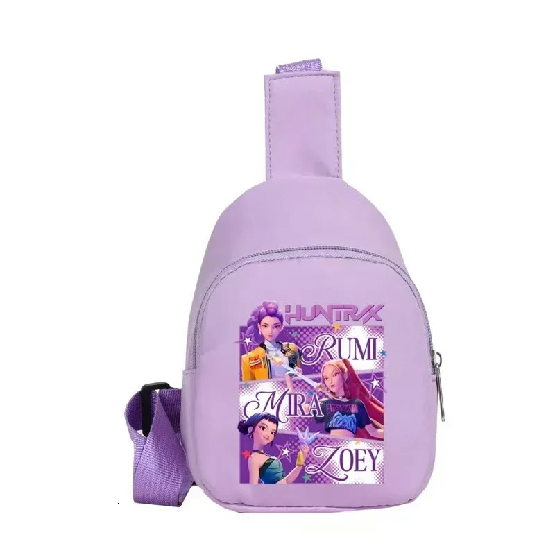 2026 Children Gifts Arrival Exclusive K-Pop Demon Hunters Kids Chest Bag - Cute Mini Messenger Shoulder Bag 251218