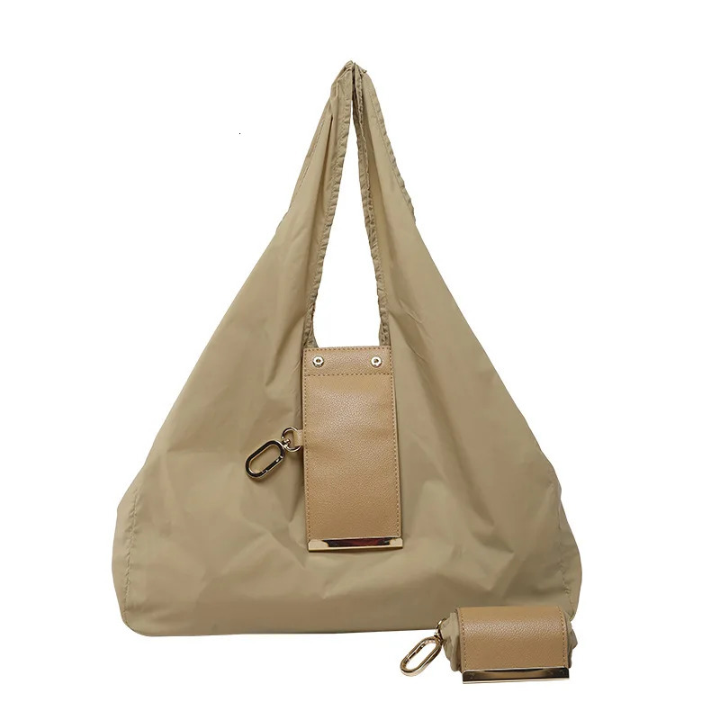 1PCS PU Polyester High Quality Hanging Bag for Shopping Large Capacity Foldable Portable Shopping BagStorage bag 251225