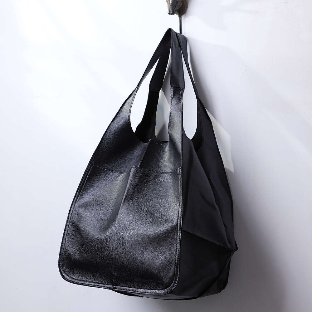 Classic Retro Soft Leather Tote: Spacious High Capcity Handbag