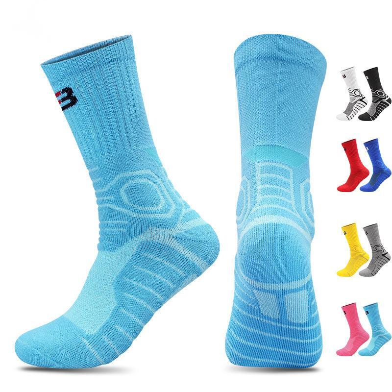 Professional Practical Basketball Socks For Men, Autumn And Winter Thickened Towel Bottom Mid-Calf Running Socks, High-Top Elite Socks, Long Tube Spor