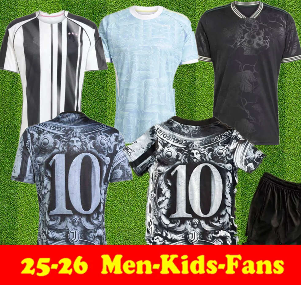 666666 Juventues Soccer Jersey 25 26 Football Shirt Kit JUVEs Top Men Kids Player YILDIZ OPENDA BREMER 2025 2026 J.DAVID THURAM CAMBIASO KOOPMEINERS Alessand Del
