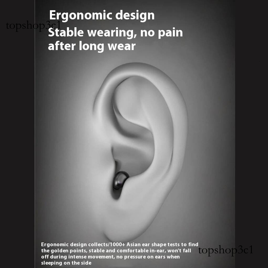 Invisible Sleep Headphones Bluetooth 5.4 Earphones Mini Earbuds TWS Wireless HIFI Stereo Noise Reduction Waterproof Headsets