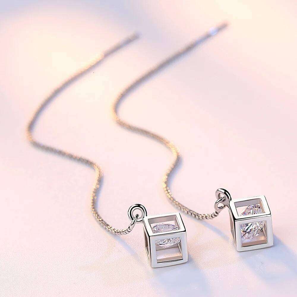 0.5-1ct D Color Moissanite Earrings for Women Lab Grown Diamond Ear Studs 925 Sterling Silver Fine Jewelry Gift New f52