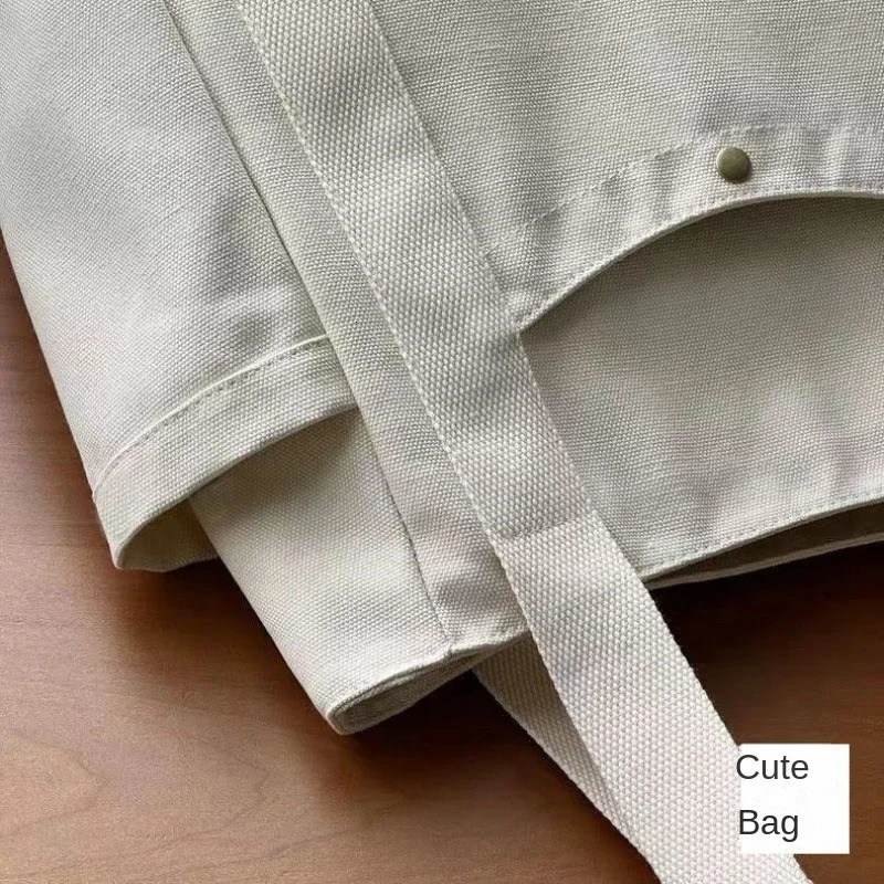 Large Capacity Canvas Solid Letter Tote Bag Versatile Handbag for Work Student Class Underarm Womens Bag shopping bag251222