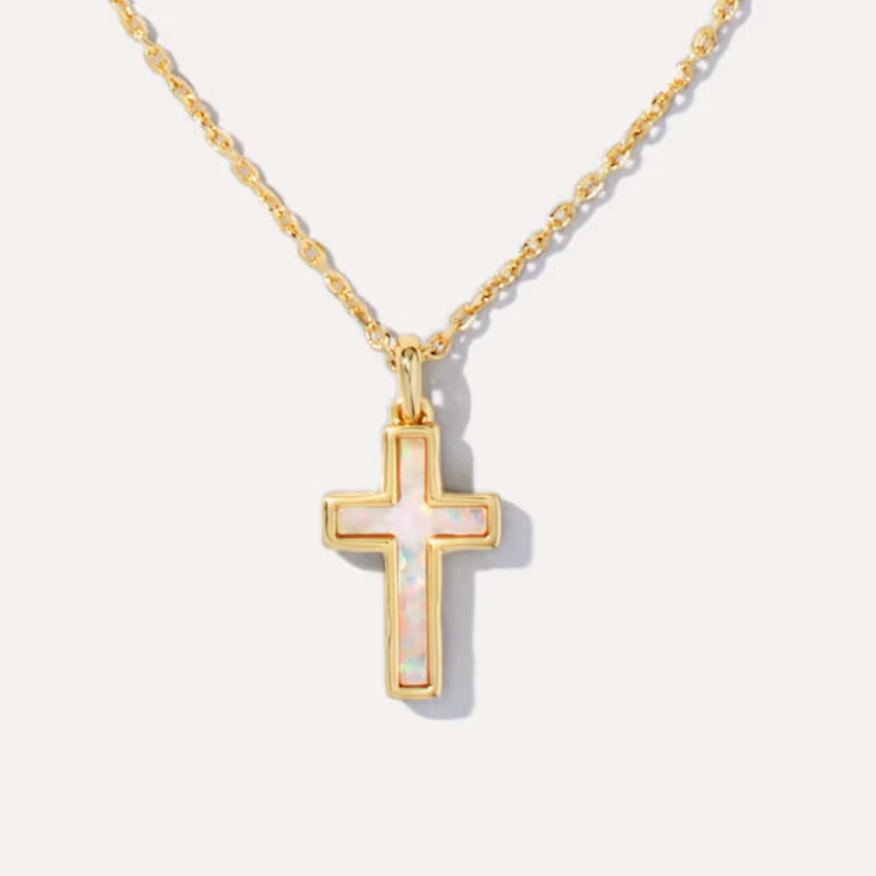 KS Jewelry Cross Gold Pendant Necklaces Kendraly Necklace Jewelry Scotts Chain Elegance Oval Female Collar As Christmas Gift