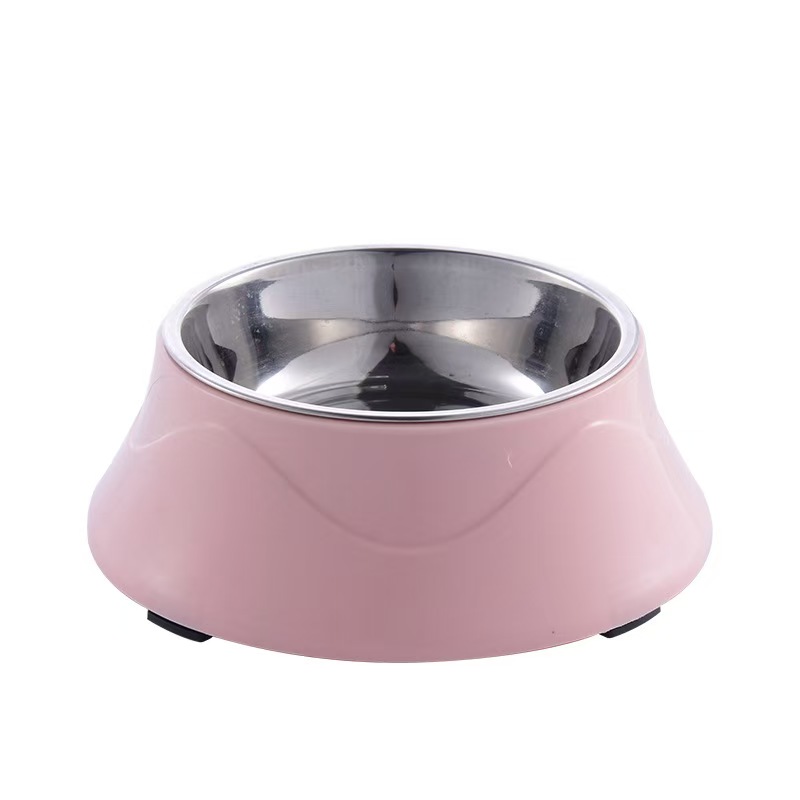 H2016 New pet bowl, made of safe stainless steel, large capacity, detachable, easy to clean, cat and dog food bowl. Wholesale.