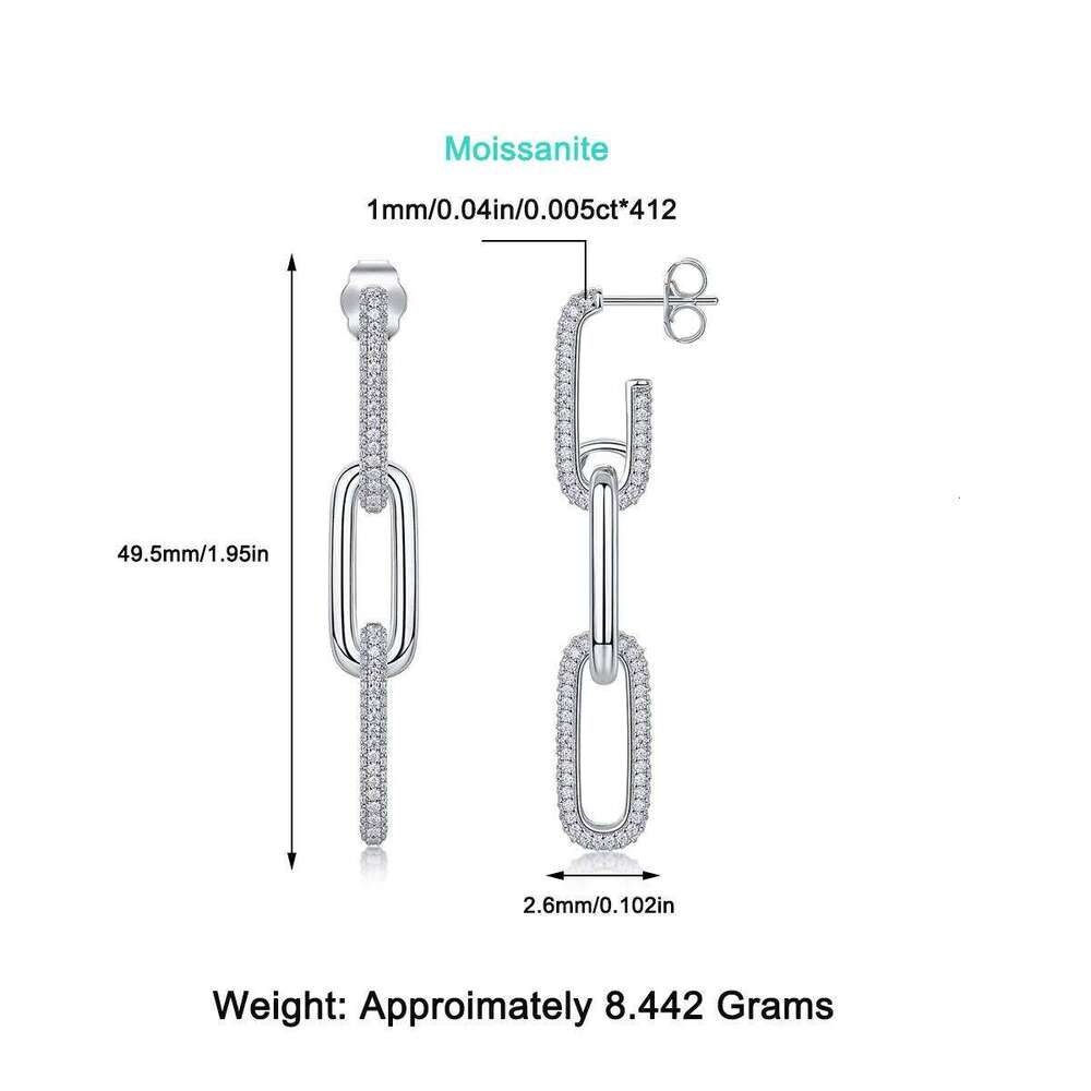 Real D Color Moissanite Diamond GRA Certified 925 Sterling Silver Sparkling Smile Stud Earrings for Women Jewelry Gift 048