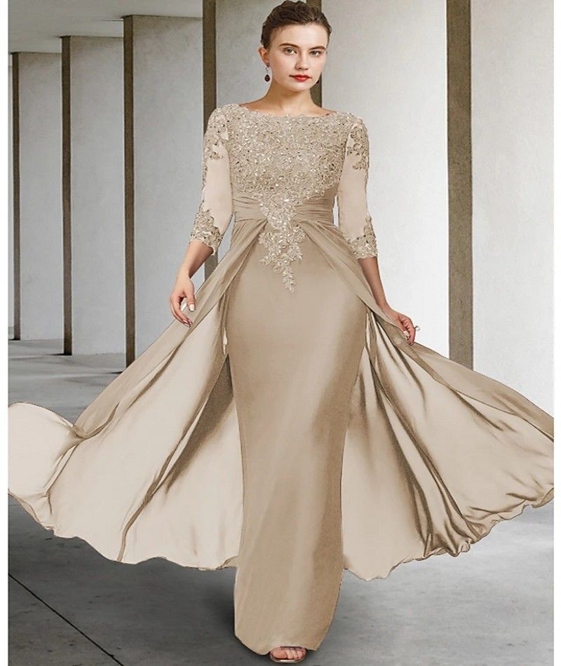 2026 Vintage Purple Mother Of Bride Dress Jewel Sequin Appliques Sleeves Godmother Wedding Party Gowns Robe De Soiree D28 B0312