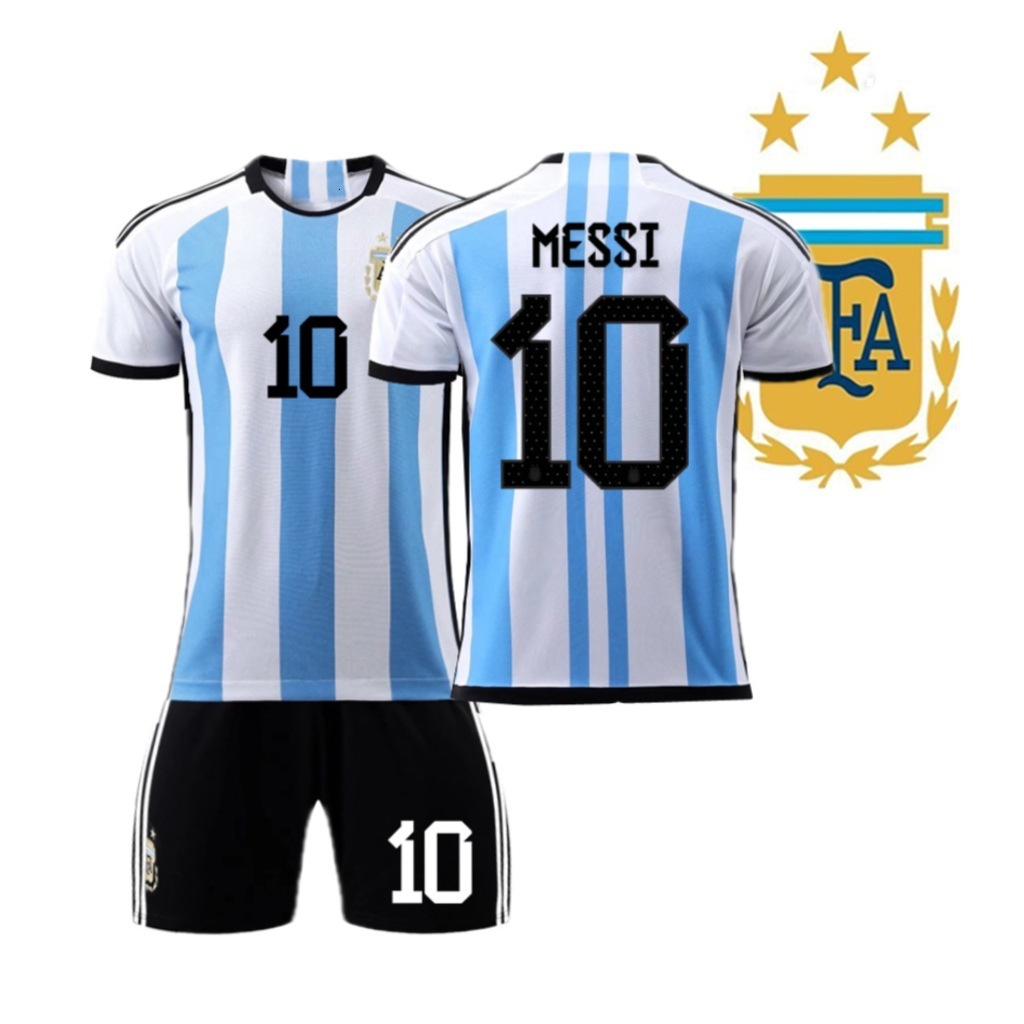 Roland Tiger World Cup Argentina No. 10 Messi Jersey Brazil Neymar France Mbappe Portugal Ronaldo Jersey