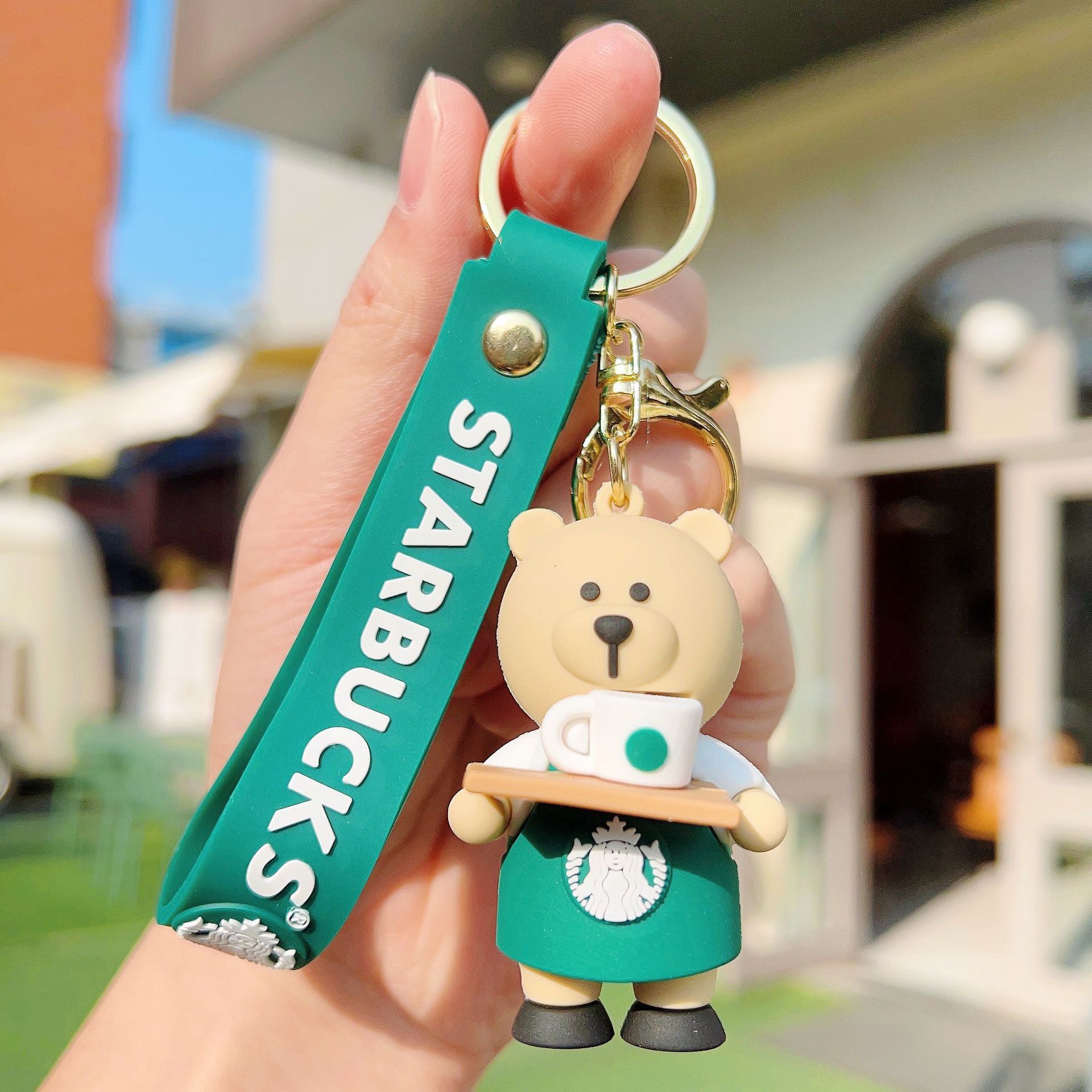 Free Shipping designer key chains for bags New Bear Keychain Cartoon Pendant Car Backpack Hanging Gift