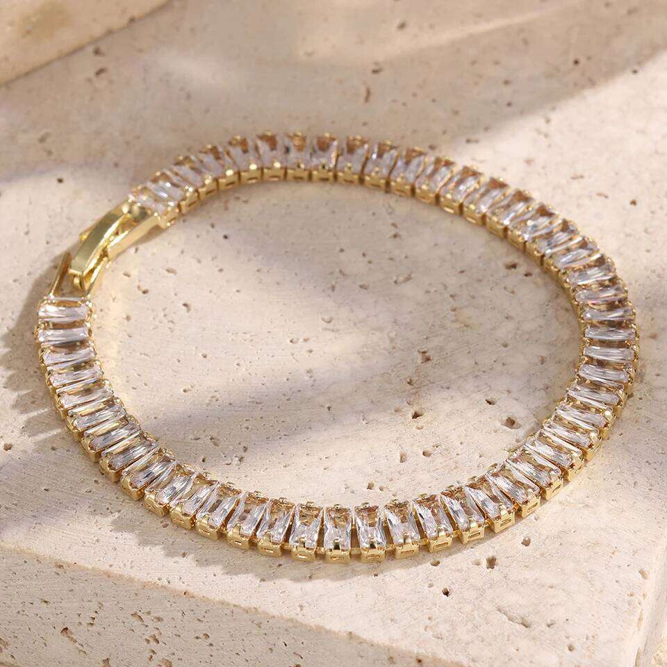 ZAKOL 2 Pieces Geometric Zircon Thin Bracelets for Women Stainless Steel Stacked Bracelet Bangle Party Accessories Gift