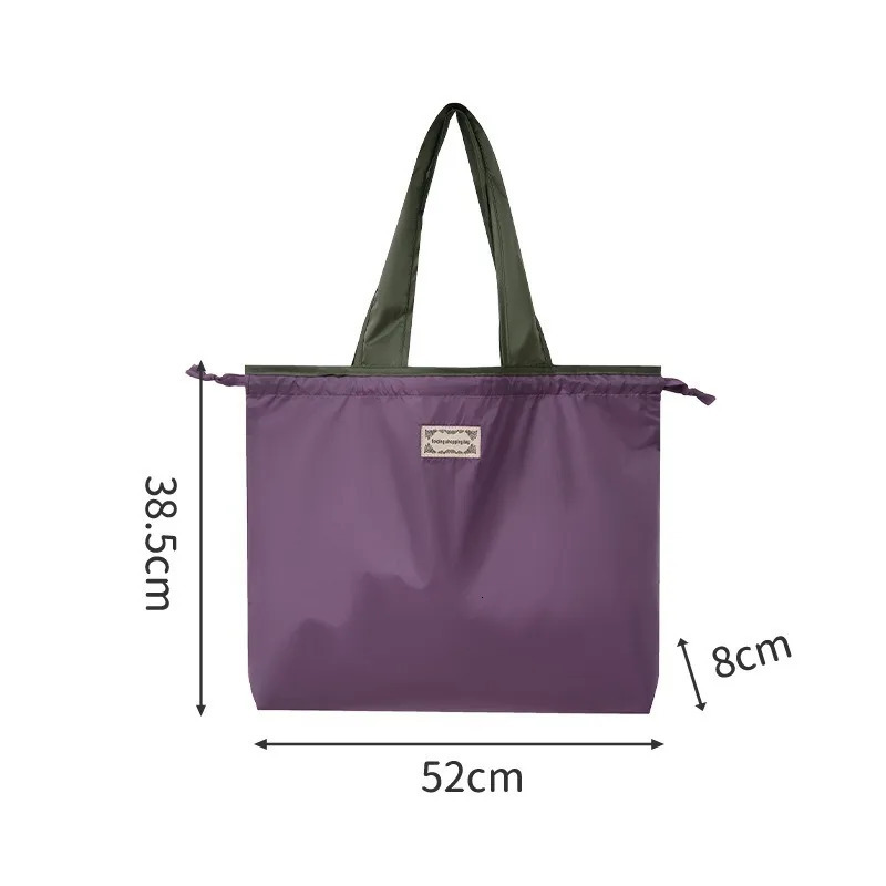 1/2pcs Foldable Drawstring Storage Bag Portable Shopping Bag Drawstring Tote Bag Home Storage Bag 251225