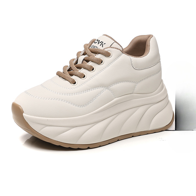 2025 Designer Fashion New Women's Multi functional Height increasing Soft soled Sports and Leisure Flat Shoes