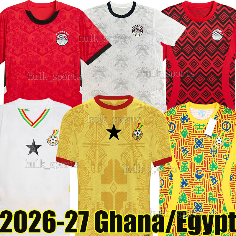 4XL 2026 Ghana Egypt Soccer Jerseys 2027 J.AYEW FATAWU NUAMAH WILLIAMS SEMENYO M.HAMDI M.TREZEGUET M.MOHAMED MARMOUSH IBRAHIM M.ATEYA H.FATHY M.HAMDI football shirts