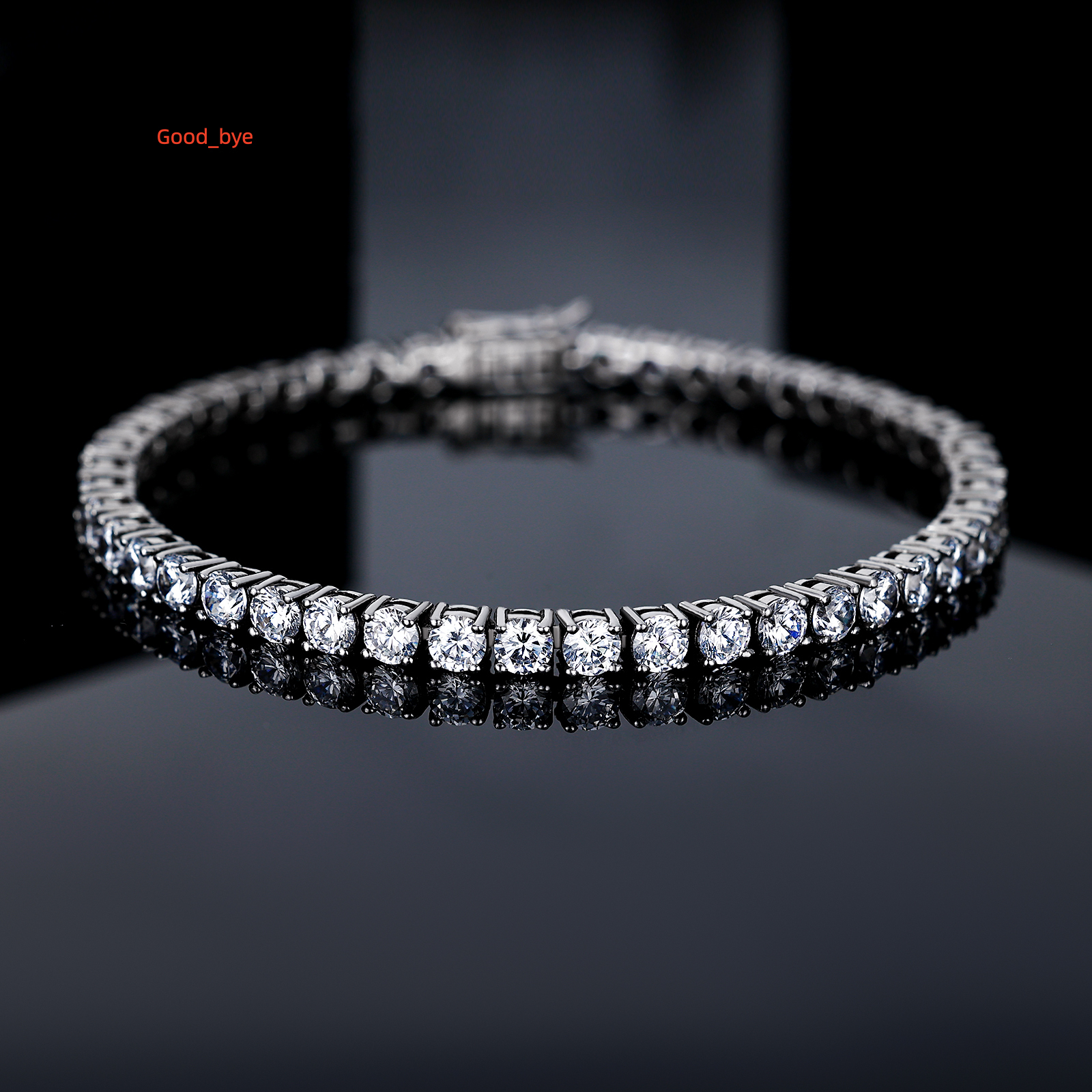 Grace Jewelry Hip Hop Rapper Sterling 925 Silver High-End Iced Out Moissanite Lab Grown Diamond Custom Tennis Bracelet for Woman