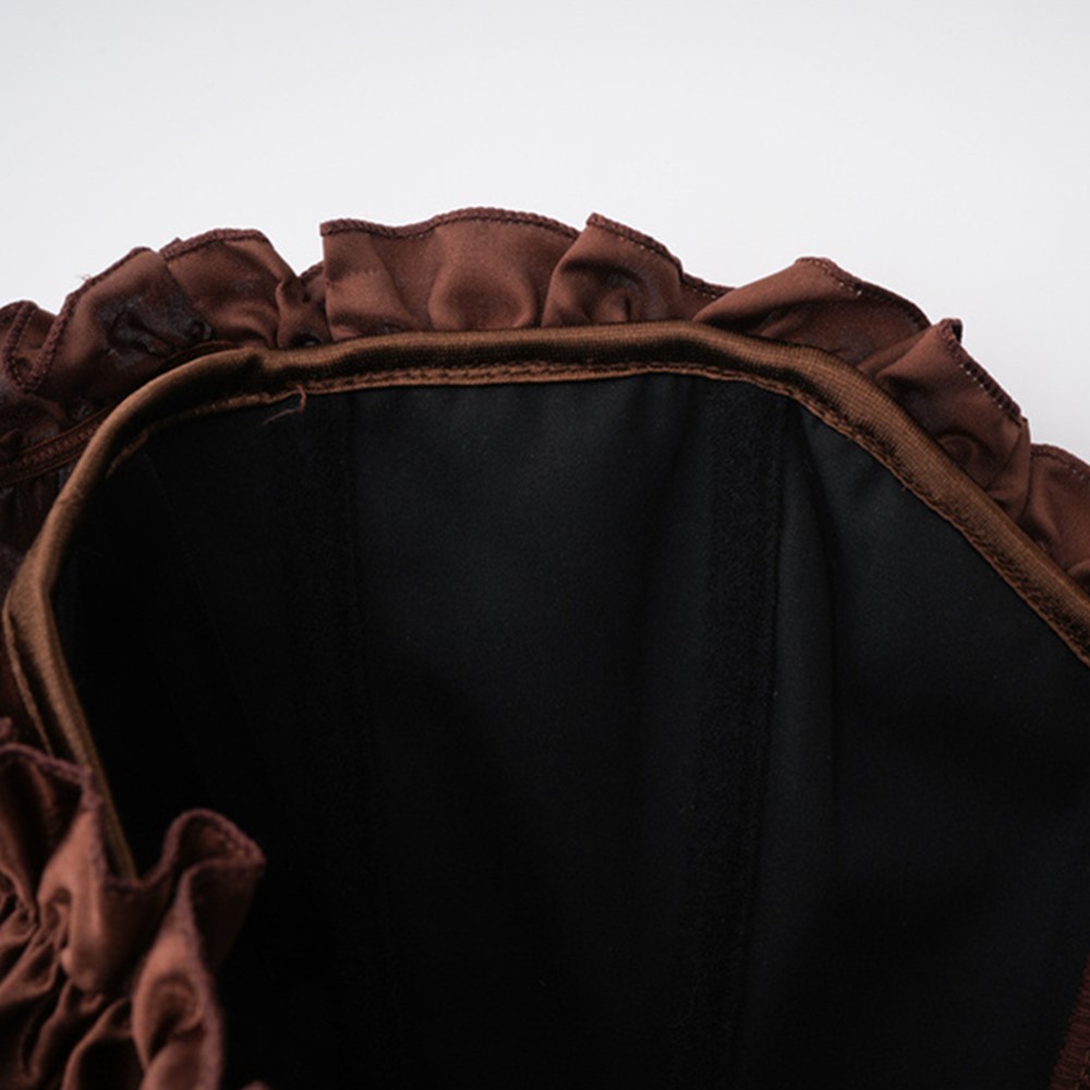 New Chic Ladies' Off Shoulder Satin Overbust Corset with Back Adjustable Strap Support Elegant Clubwear Ideal For Events and Parties