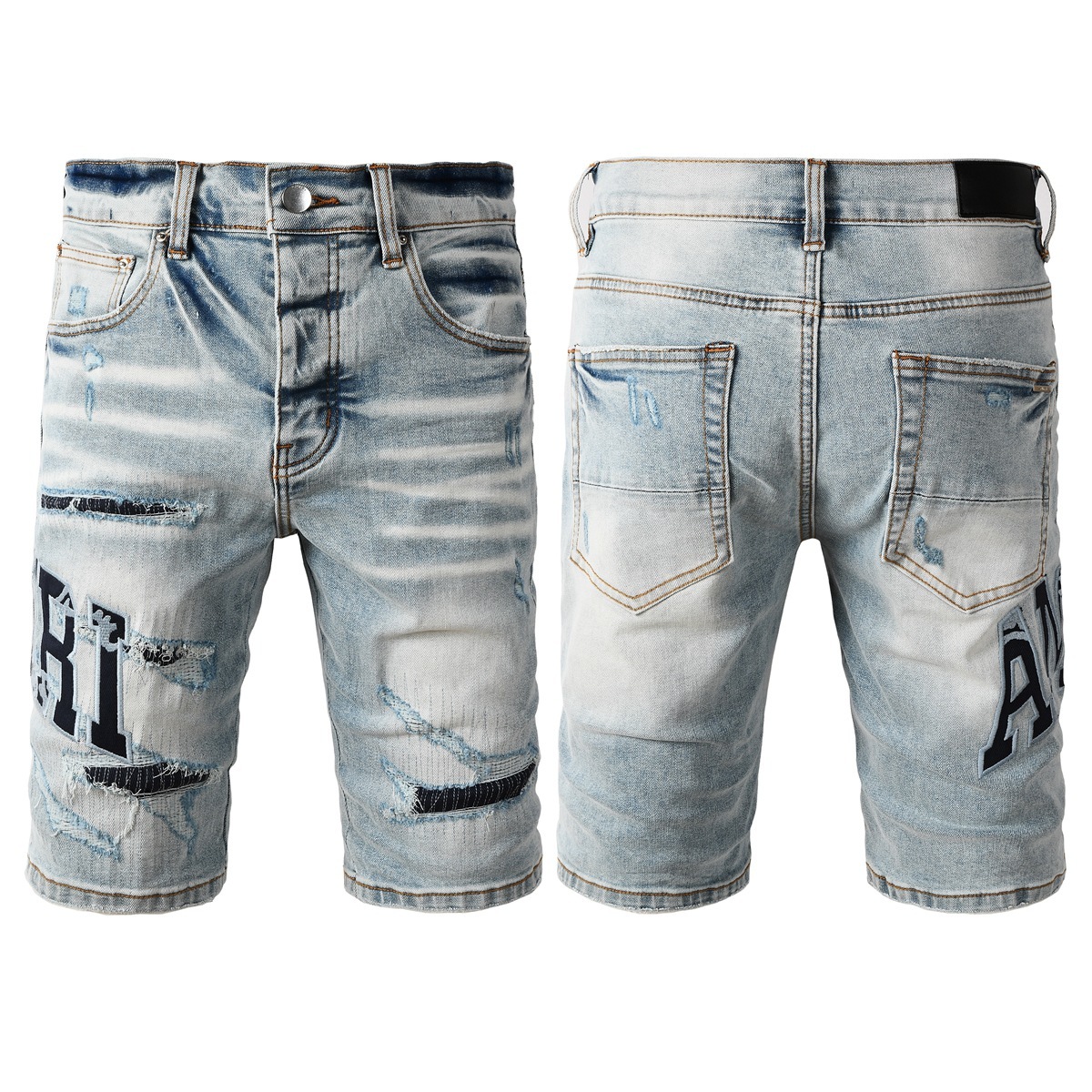 designer luxury men jeans for women man streetwear hip hop fashion washed vintage slim fit denim shorts amirirjeans amiri amrii EEWJ