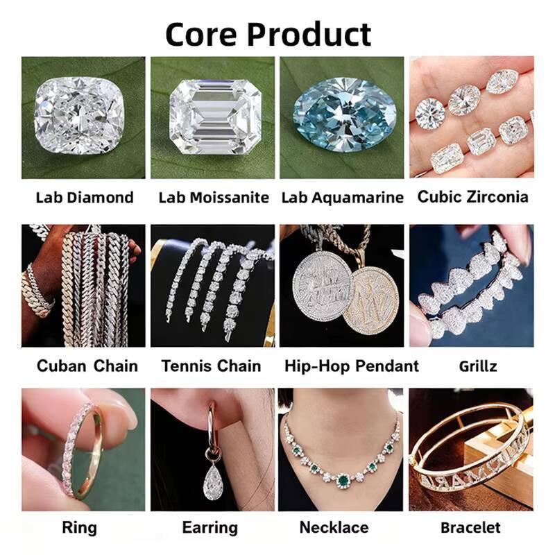 Womens Classic Moissanite Tennis Chain Link Bracelet 4mm Double-Sided Clasp Third Party Sterling Silver Plated Brilliant Cut