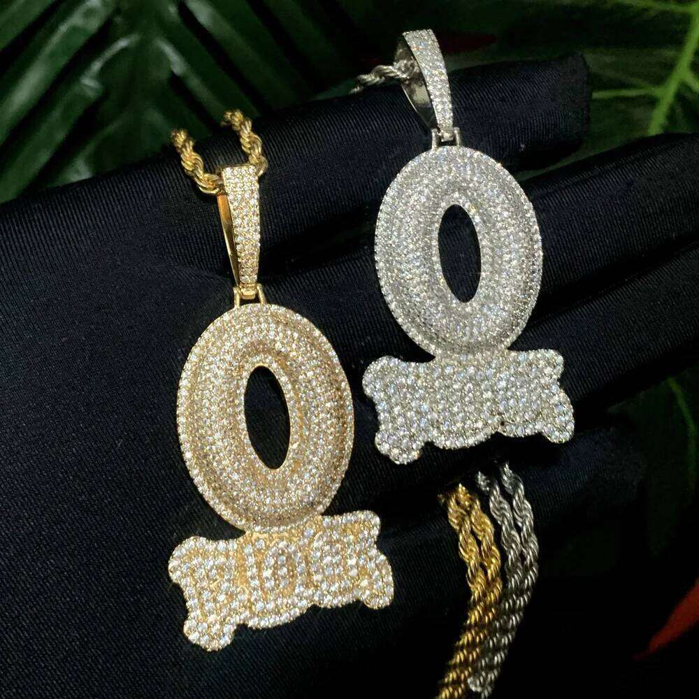 ZAKOL Hiphop Rock O Block Zirconia Pendant Necklaces For Women Men Unisex Metal Crystal Choker Clavicle Chain Jewelry Gifts