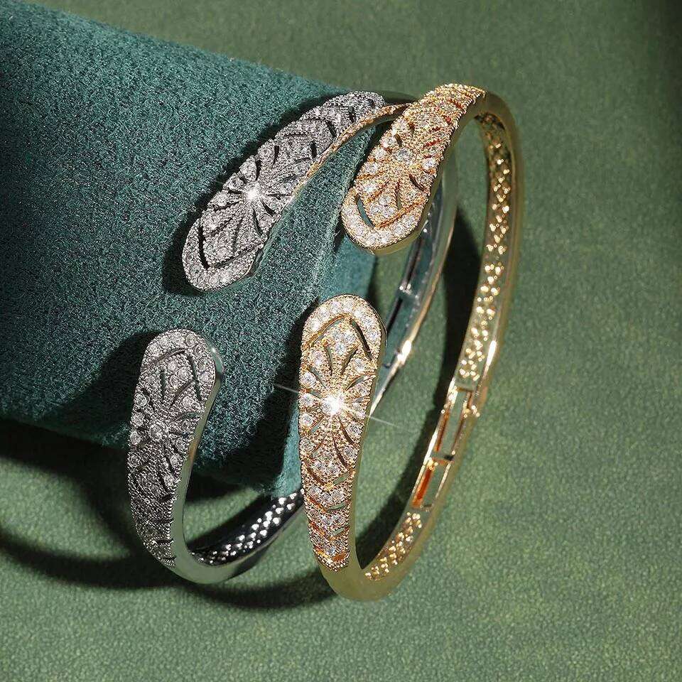 ZAKOL Luxury AAA Zircon Ring Bracelet for Women Elegant Dubai Saudi Bridal Wedding Party Expensive Jewelry Set