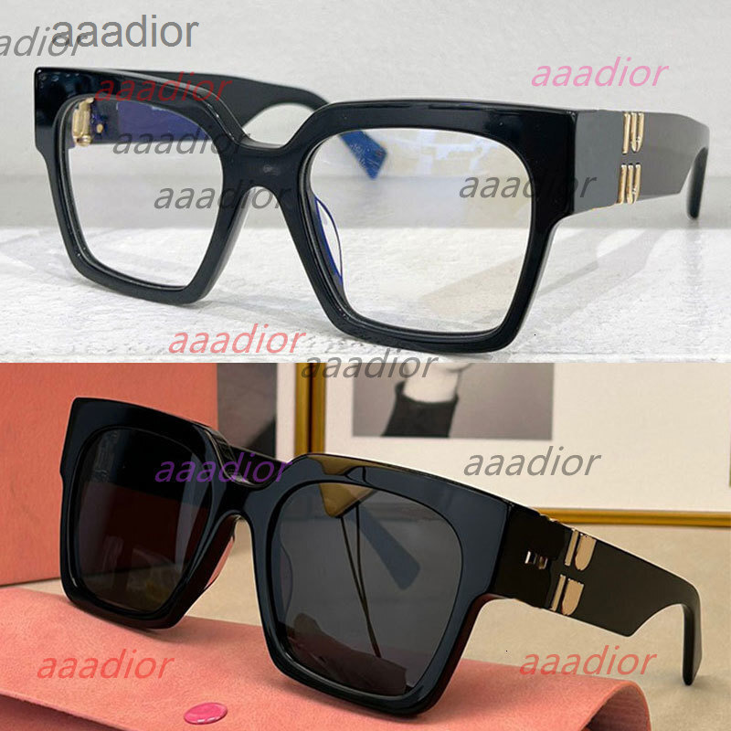Iu Glimpse Square Optical Frame Symbol Occhiali Lettura Designer Optical Glasses Reading Fashion Men Women VMU04 Bla miumius mius mius mui miumiue muimuu mu mm 331W