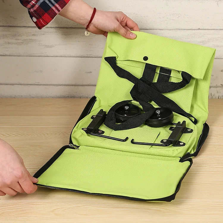 Foldable Square Oxford Cloth Shopping Cart Bag with Wheels Vegetable Buying Car Trolley Bag Durable Market Research Bag 251225