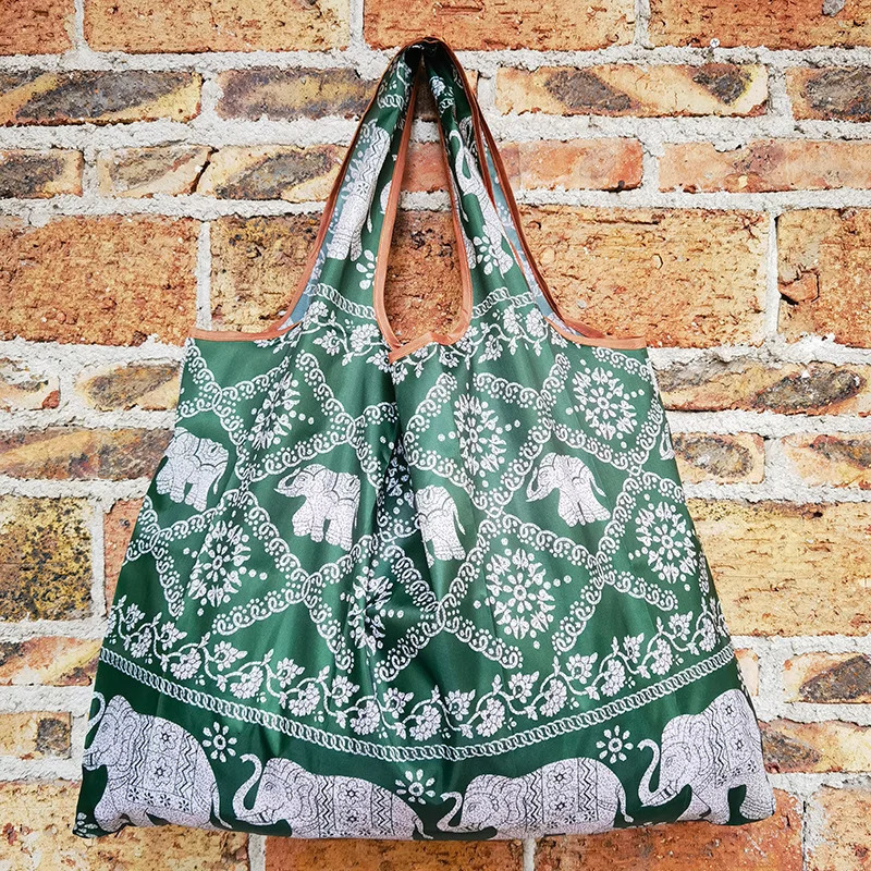 Big Size Shopper Bag ECO Tote Bag Reusable Portable Shoulder Womens Handbags Folding Pouch Shopping Bag Foldable Womens Bag 251225