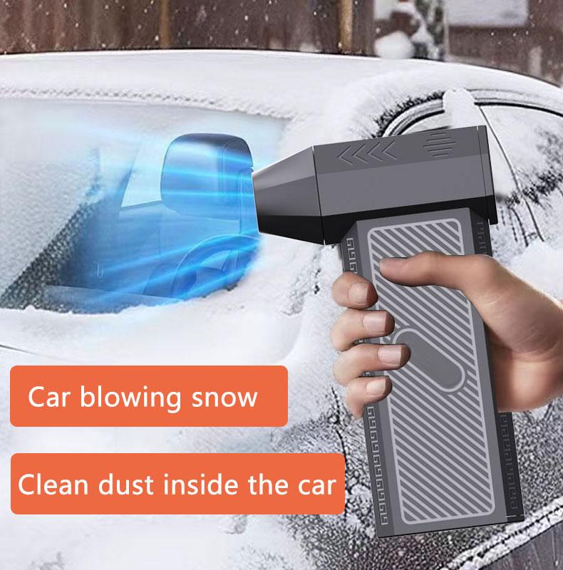 ZY7400 -ProMini Turbo Jet Fan Electric Air Duster with 1&3 Gear Adjustable Speed 130000RPM 52m/s Car Computer Cleaning Blower Tool Kit