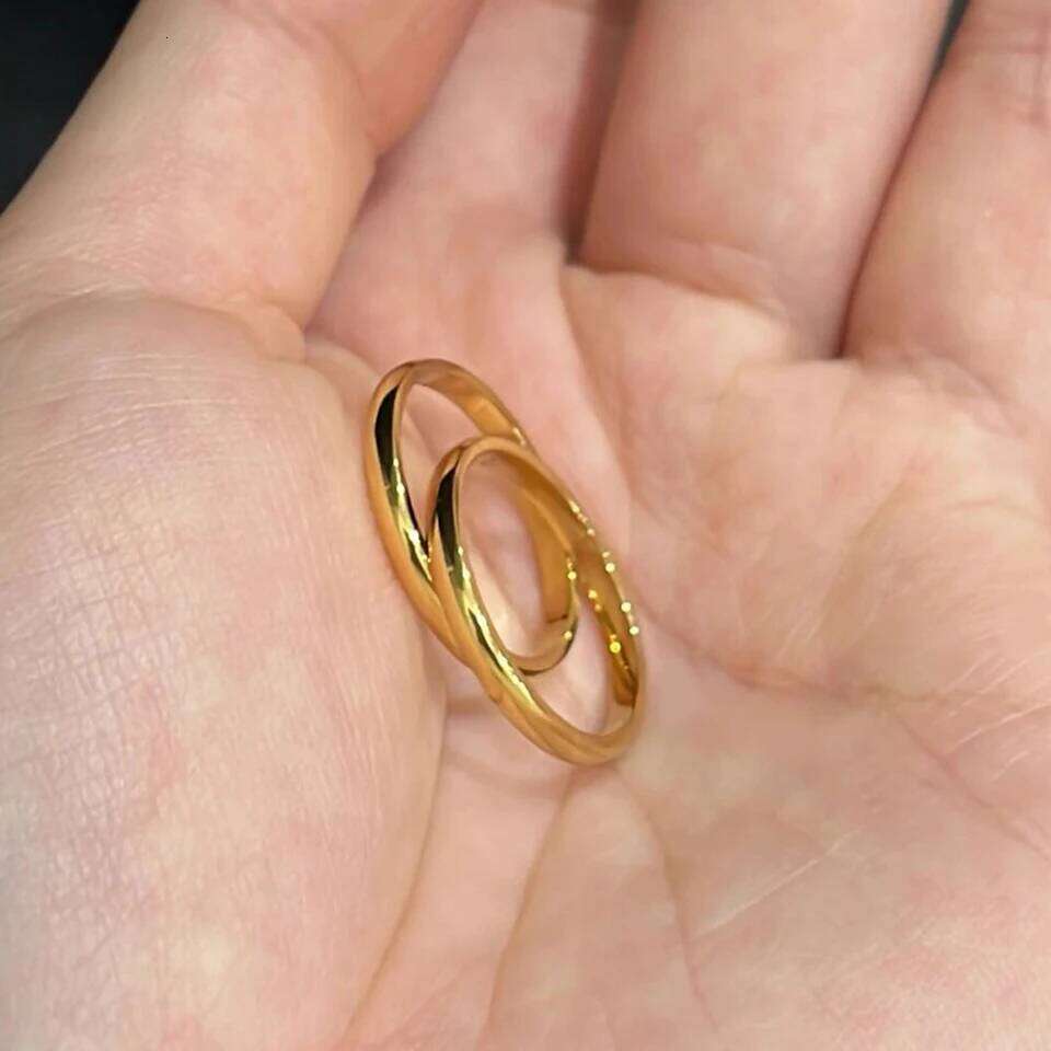 ZAKOL 2mm Width Stainless Steel Women Girls Exquisite Minimalist Style Tail Ring for Used in All Seasons