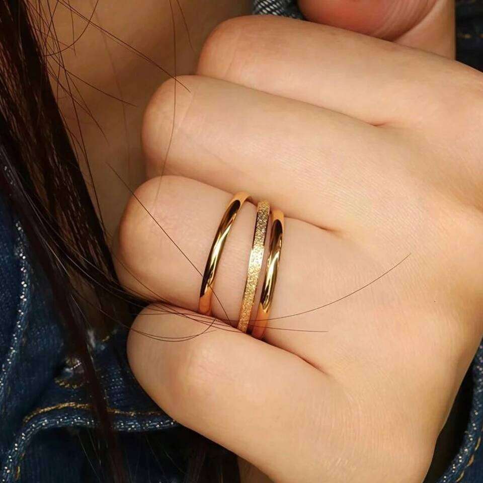 ZAKOL 2mm Width Stainless Steel Women Girls Exquisite Minimalist Style Tail Ring for Used in All Seasons