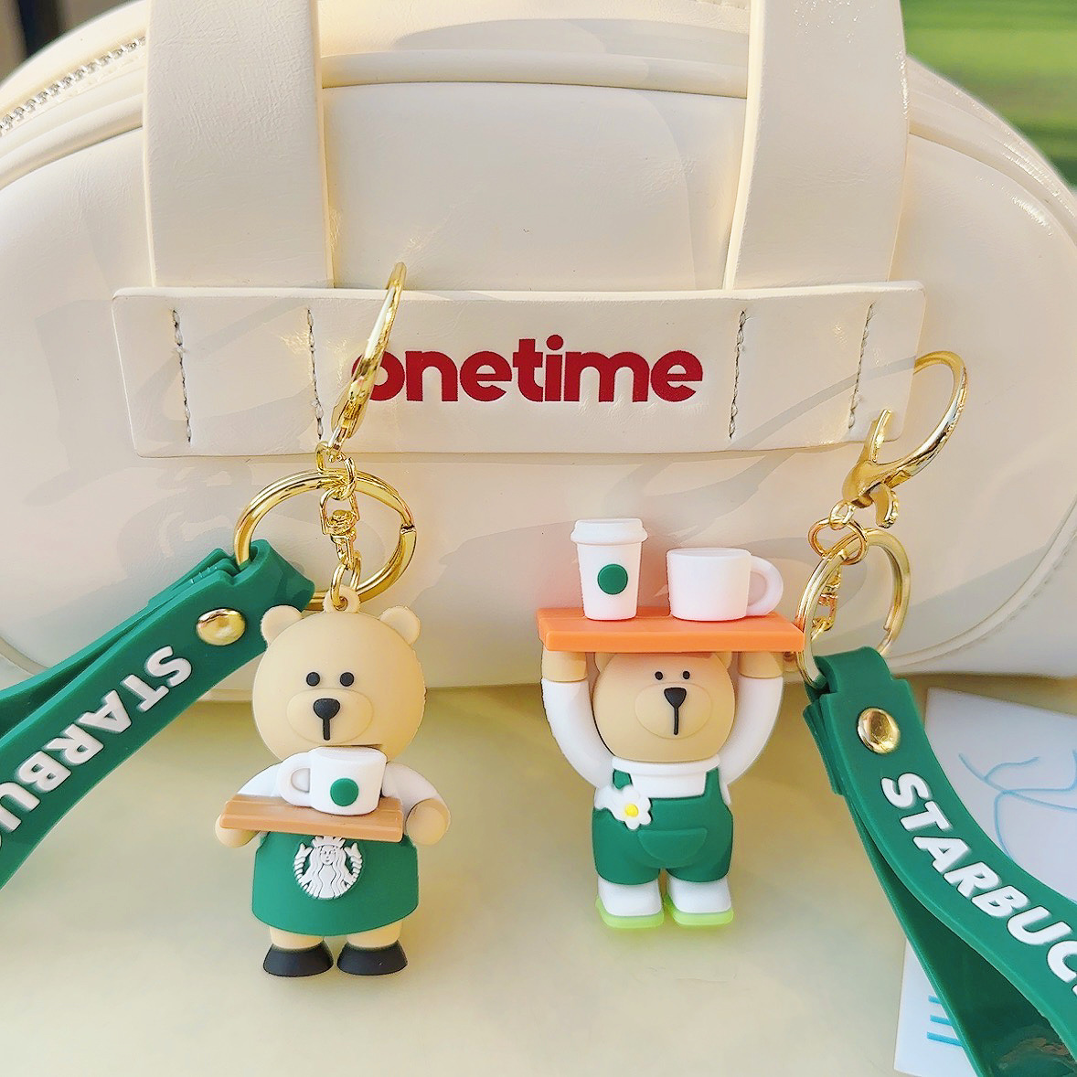 Free Shipping designer key chains for bags New Bear Keychain Cartoon Pendant Car Backpack Hanging Gift