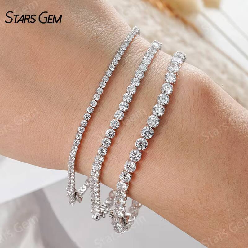 Lab Diamond Tennis Bracelet 10K Gold Lab Diamond Jewelry Lab Grown Tennis Diamond Bracelet Ready to Ship