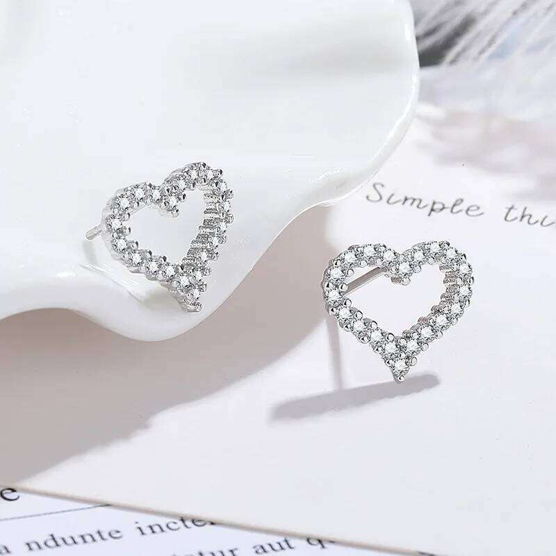 0.5-1ct Moissanite Earrings for Women Lab Grown Diamond Ear Studs 925 Sterling Silver Fine Jewelry Gift 20c