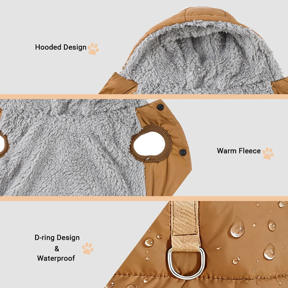 Warm Cats Hoodie Coat For Small Medium Cats Dog Winter Cozy Fleece Puppy Kitten Jacket Clothes Windproof Pet Pug Sphynx Costume 251219