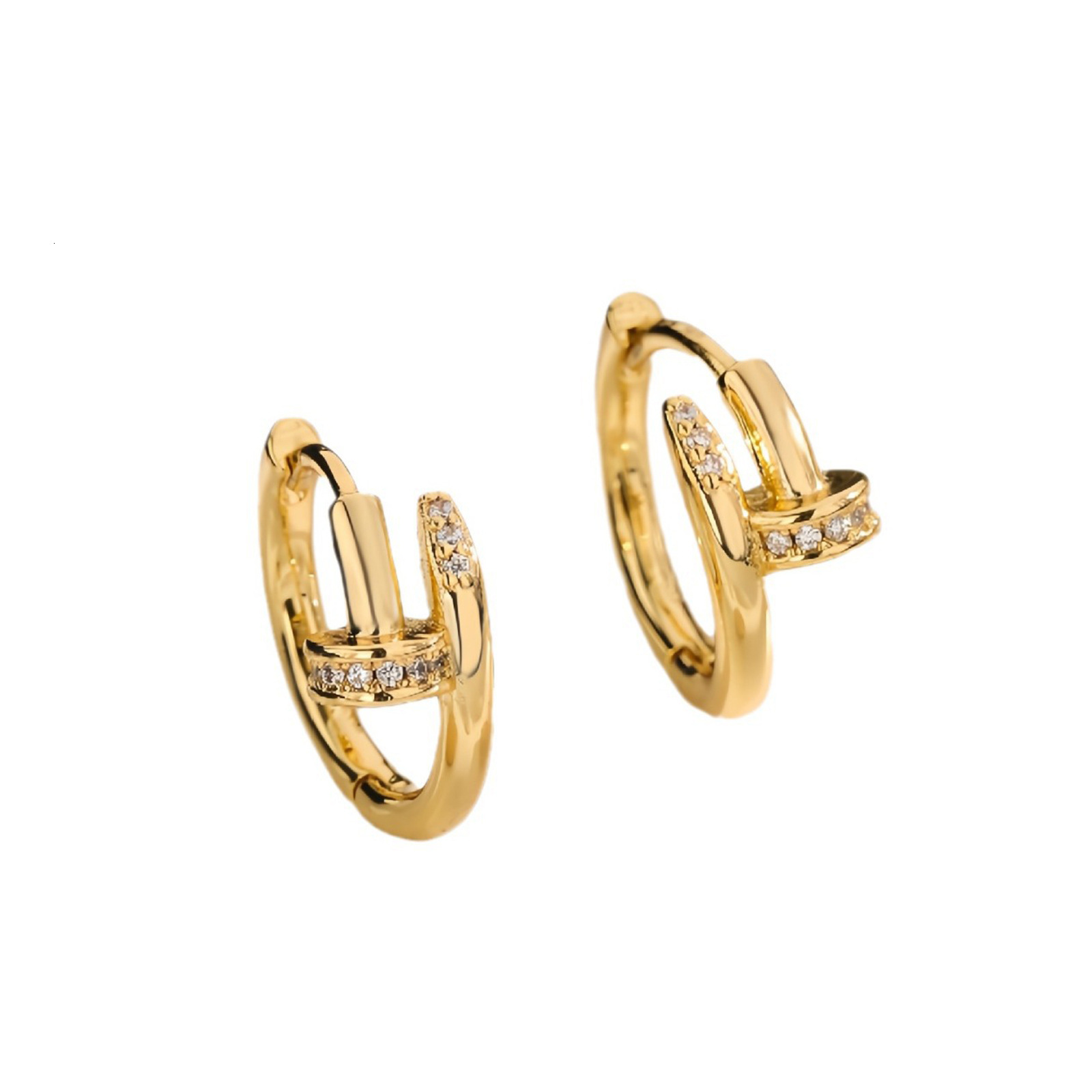 Luxury Creative Design Fashion Jewelry Korean Niche Design Sense Personality Stud Simple Earrings Elegant Light Luxury Versatile Earrings Women's