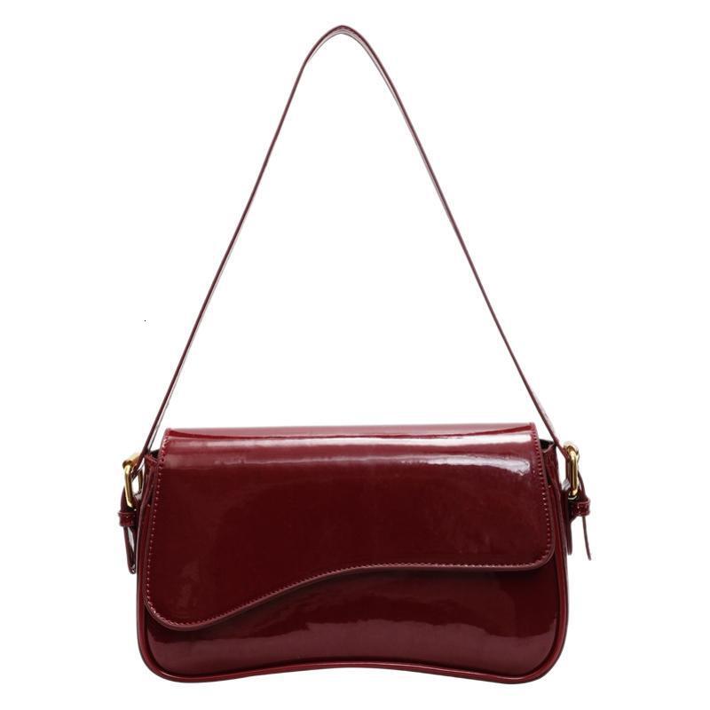 New flip magnetic shoulder bag, suitable for work commuting, fashionable and simple women's armpit bag, handbag, crossbody bag