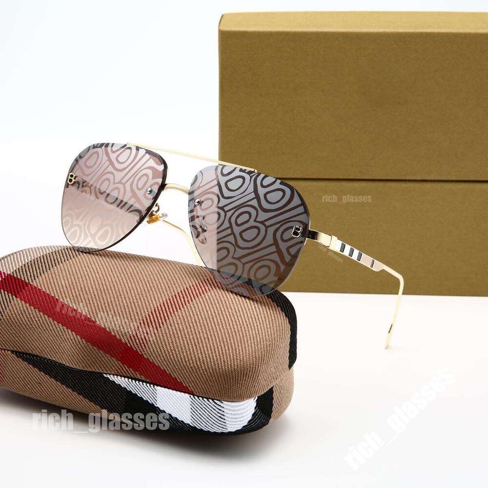 Free Shipping With Box Designer Sunglasses Woven Check Fabric Polished Metal Luxury Sunglasses For Women Men Camel Acetate Frame UV400 Protection Lens Glasses