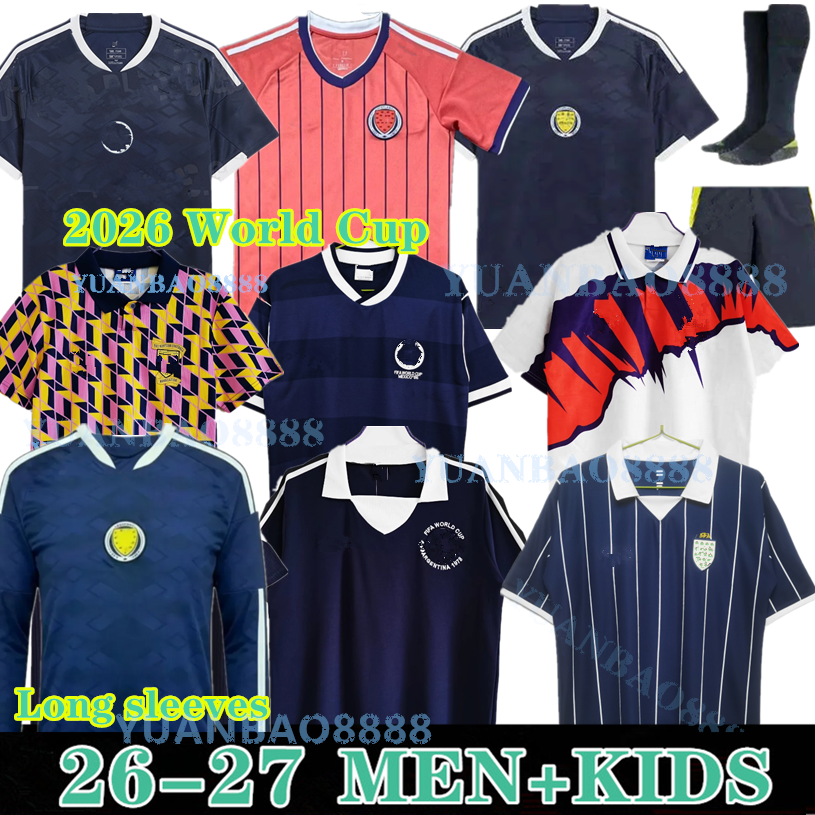 2025 2026 Scotland Soccer Jerseys 25 26 ROBERTSON McTominay McGREGOR SHANKLAND MCGREGOR Football Shirt Home Away thrid maillot de Foot men kids kits unifrom Retro
