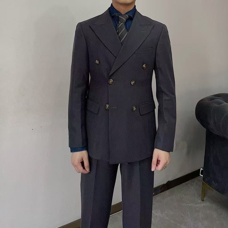 T2792 Men's Slim Fit British Style Suit