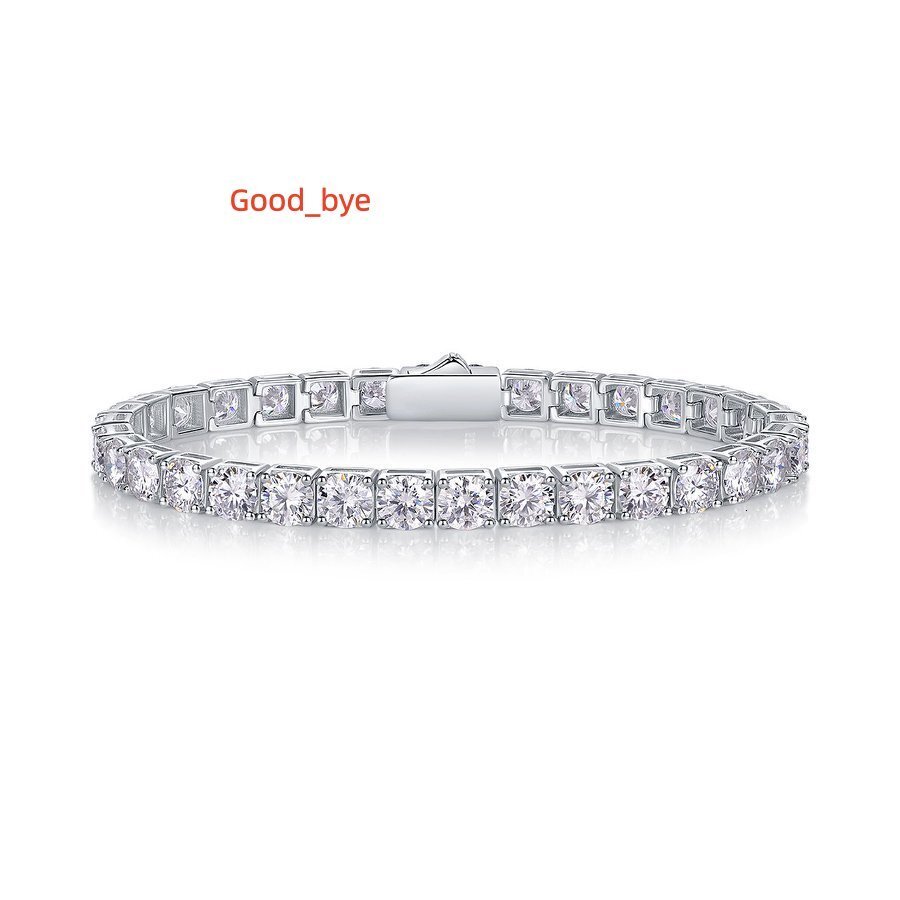 5mm Moissanite Tennis Bracelet S925 Sterling Silver Hypoallergenic Sparkling Gift GRA Certificate