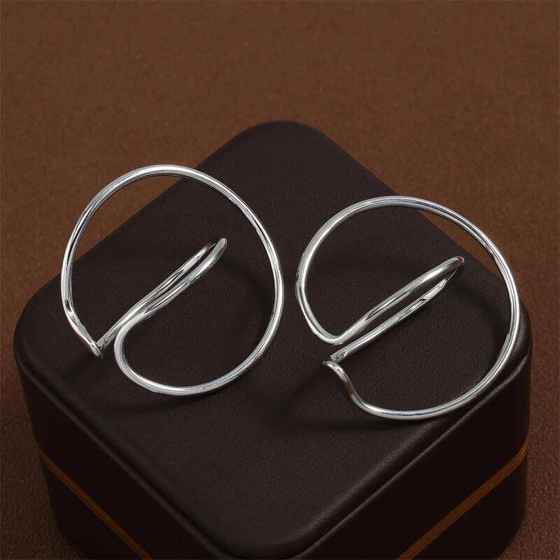 ZAKOL New Trend Simple Geometric Distortion Irregular Curve Clip for Women Girl No Pierced Earrings Jewelry Gift