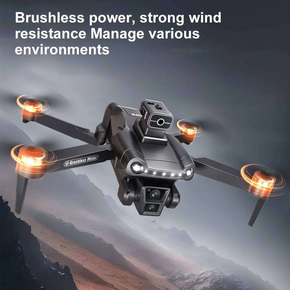 V198max Drone 8K Profesional FPV Brushless Laser Obstacle Avoidance Aerial Optical Foldable Quadcopter Mini 4K Dron SANNAING