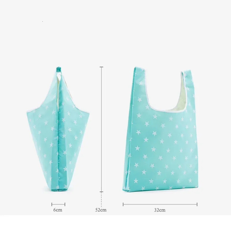 Foldable Shopping Storage Bags Eco-Friendly Heavy Duty Large-capacity Tote Pouch Grocery Bag Reusable for Shopping Bag Washable 251225