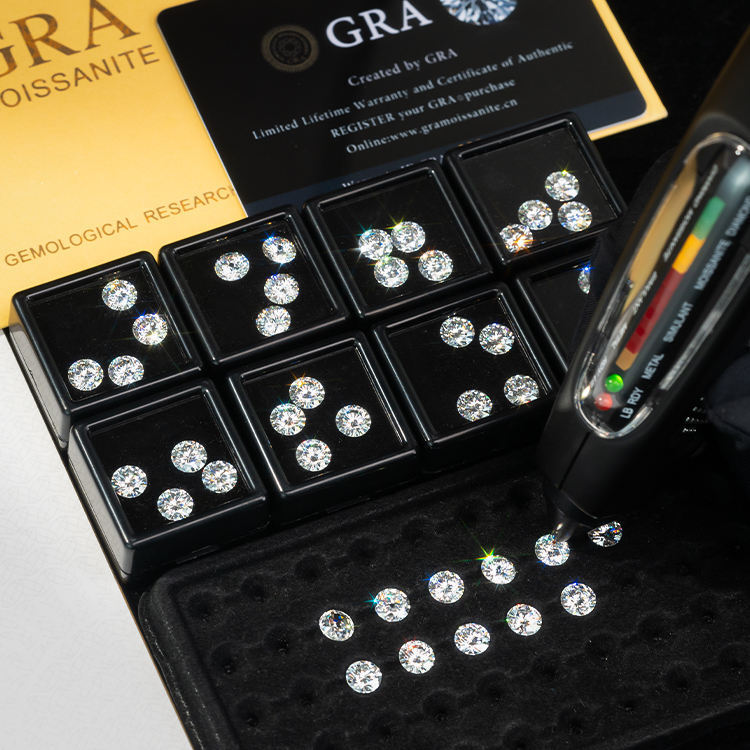 Cheap Price IGI GRA Certificate 0.5ct 1ct 1.5ct 2ct 3ct Wholesale Lab Created Diamond Moissanite HPHT CVD Lab Grown Diamond Moissanite