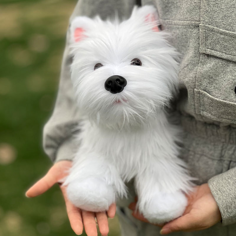 New Plush Toy Backpack West Highland Puppy Doll Soft Girl Handheld Single Shoulder Doll Children's Birthday Gift